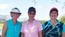 Left to right: Diane Mazzarella, Karen Koch and Caroline Whitt