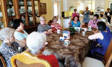 Seated clockwise from bottom: Ruth Larsen, Audrey Rupracht, Karen Bettencourt, Kathy Rambur, Randi Williams, Elizabeth Vaughan, Ann Taylor, Judee Lund and Jennifer Lund. Standing: Angie Muto, Cindy Rutkowski, Marcia Weitzman; not pictured: Fran Berman, Pat Cote, Joan Elder and Diane Downey