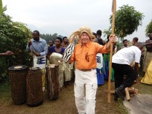 Ron participates in the welcome show.