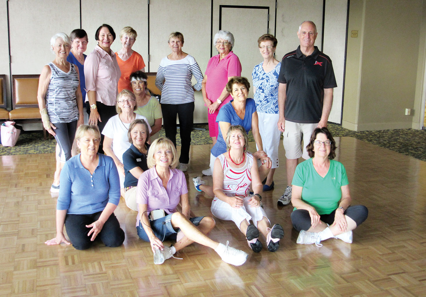 Tuesday morning classes have been rambunctious this summer. This great group dances to a lyric that states, “I like my men like my coffee, Hot, Strong and Sweet.” Seven dances in four weeks; the pace and step numbers are energizing--even in the humidity.