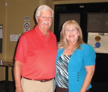 SaddleBrooke Democrats Chairman Stephen Groth and Arizona State Senator Barbara McGuire