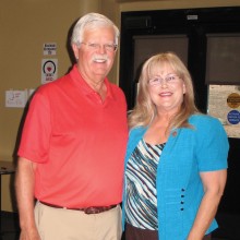 SaddleBrooke Democrats Chairman Stephen Groth and Arizona State Senator Barbara McGuire