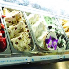Yum! Check out all those cool Gelato flavors.