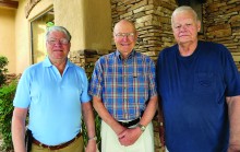 John Wiley (center) heads up the Golden Eagles. Assisting as co-chairs are Roger Bogard (right) and Dave Stanard.