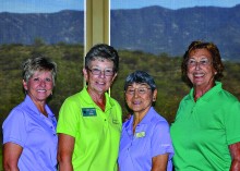 Winners SaddleBrooke, left to right: Ann Irwin, Barb Rempel, Miki Pratt and Jackie Davidson