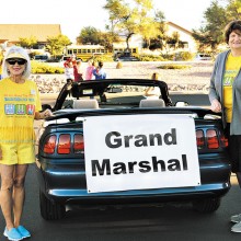 Grand Marshals Melanie Stout and Anni Evans were selected to lead the walk because of their longtime dedication to Kids’ Closet.