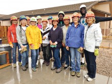 Our group with the prospective homeowners.