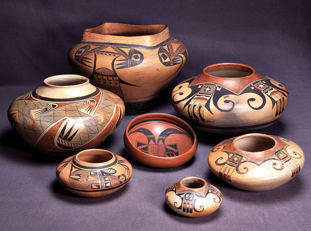 Southwest Indian pottery will be displayed on January 21.
