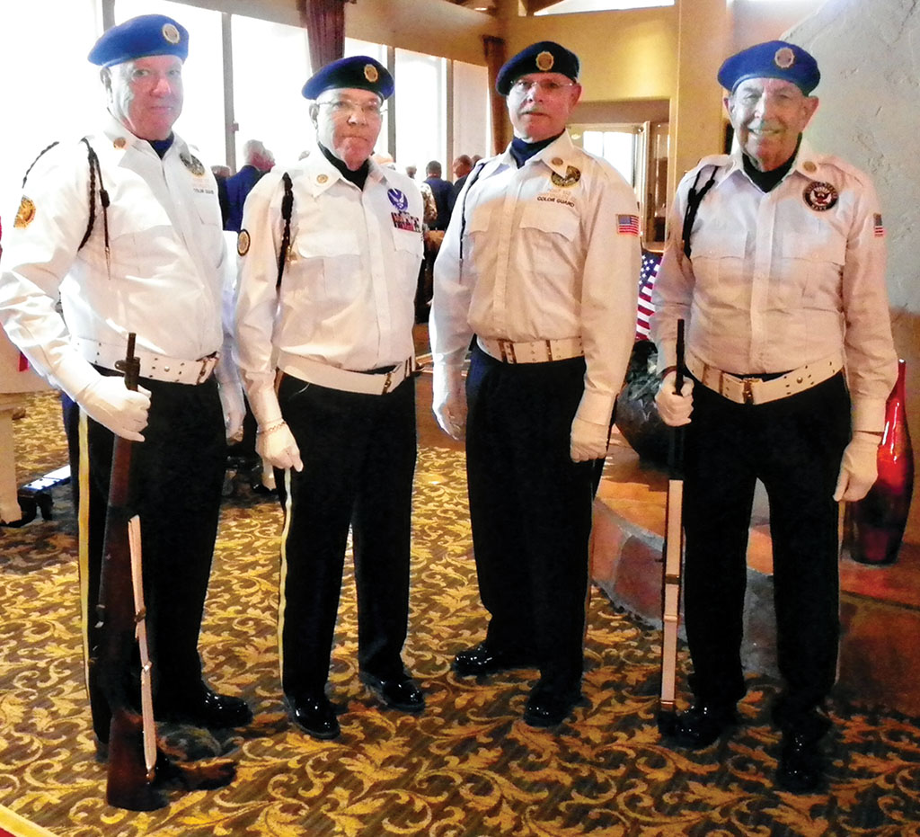Honor Guard at the veterans lunch