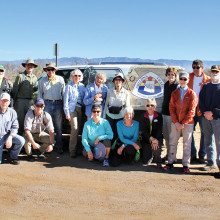 Back row: Carl Petrie, Tom Geiger, Jeff Traft, Stan Smith, Ray Peale, Melissa White, Elisabeth Wheeler, Jan Springer, Shawn Redfield and Tom Kimmel; front row: Chuck Kaltenbach, Mike Wolters, Ruth Leman, Jackie Hall, Mary Croft, Kathy Gish, Fred Norris; photo by Sandra Sowell