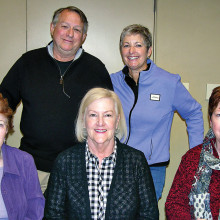 Back row: Randy Gibbs, vice president; Kerry Wolfe, president; front row: Chris Nelson, member at large; Pat Spencer, treasurer and Patty Burke, secretary