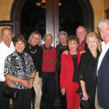 The Desert Stars, with guests, on the town during the Christmas season.