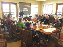 Colonel Marge Humphrey (USAF Retired) tells our members and spouses about the Titan II Ballistic Missile System and Museum.