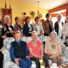 The British Club gathered at the home of Ethel Willmot for coffee and a book exchange.