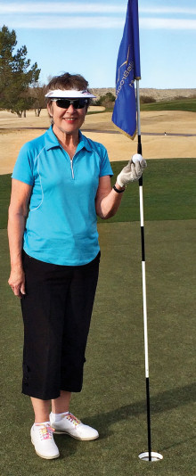 Vernie Tupa scores her first hole-in-one!