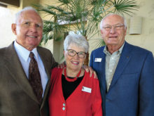 SaddleBrooke residents Pat Webb (left) and Judy Stanard are members of the Resurrection Church Council. Gary Zellinger is a member of the Nominating Committee.