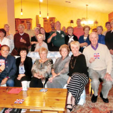 The British Club gathered for a farewell party for departing members.