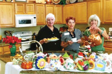 From left: Mary Anderson, Gerry Burnside and Sandra Hackett