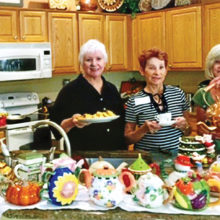 From left: Mary Anderson, Gerry Burnside and Sandra Hackett