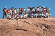 SaddleBrooke Hikers at Valley of Fire State Park, Las Vegas