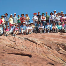 SaddleBrooke Hikers at Valley of Fire State Park, Las Vegas