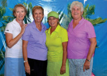 Tucson winners, left to right: Phyll McDonald, Shirley Morris, Toni Chardukian and Jean Reitan; photo by Bob Koblewski