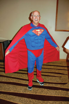 Larry Clark appeared as Superman at the 2015 SBCO Fashion Show.