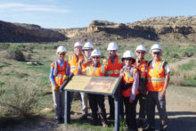 Volunteers at Chaco Cultural National Park: Kathy Gish, Kevin Balkier, Randy Park, Mary Croft, Ray Peale, Elisabeth Wheeler, Mike Wolters and Kent Naugle