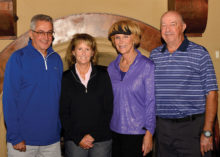 Left to right: Dan Russell, Mary Leversee, Kathleen Weiss and Sam Sollenberger; photo by Bob Koblewski