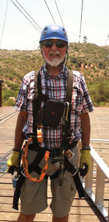 Jerry in full zipline regalia