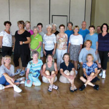 Tuesday mornings at the Vermilion Room are fun, cool and energizing for the Level 2 Line Dancers with Rebecca Magdanz.