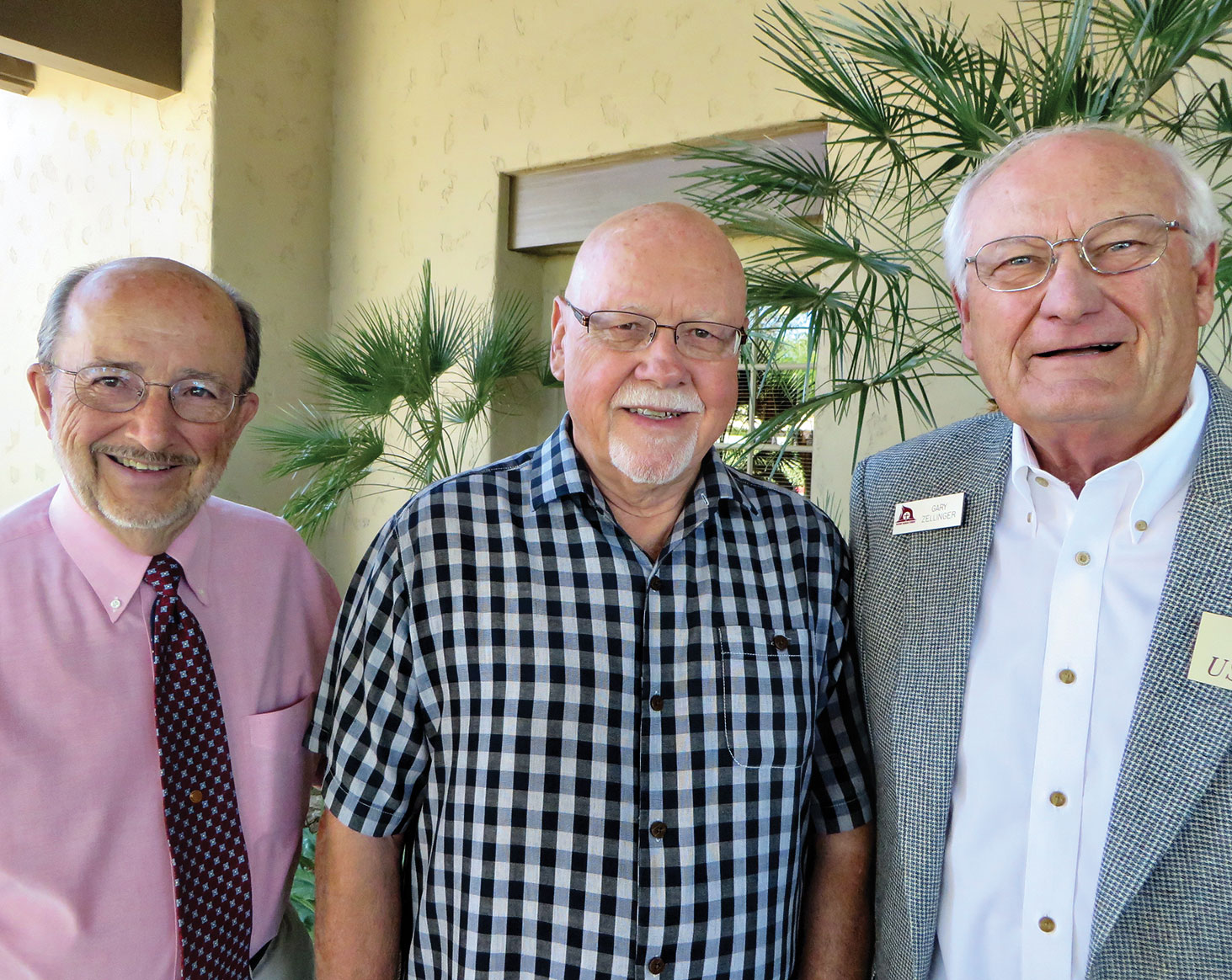SaddleBrooke residents Al Toensing (left), Duane Hartzler and Gary Zellinger are members of the Resurrection Church Men’s Breakfasts Committee