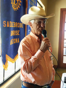 Al Mollenkopf recites some cowboy poetry.