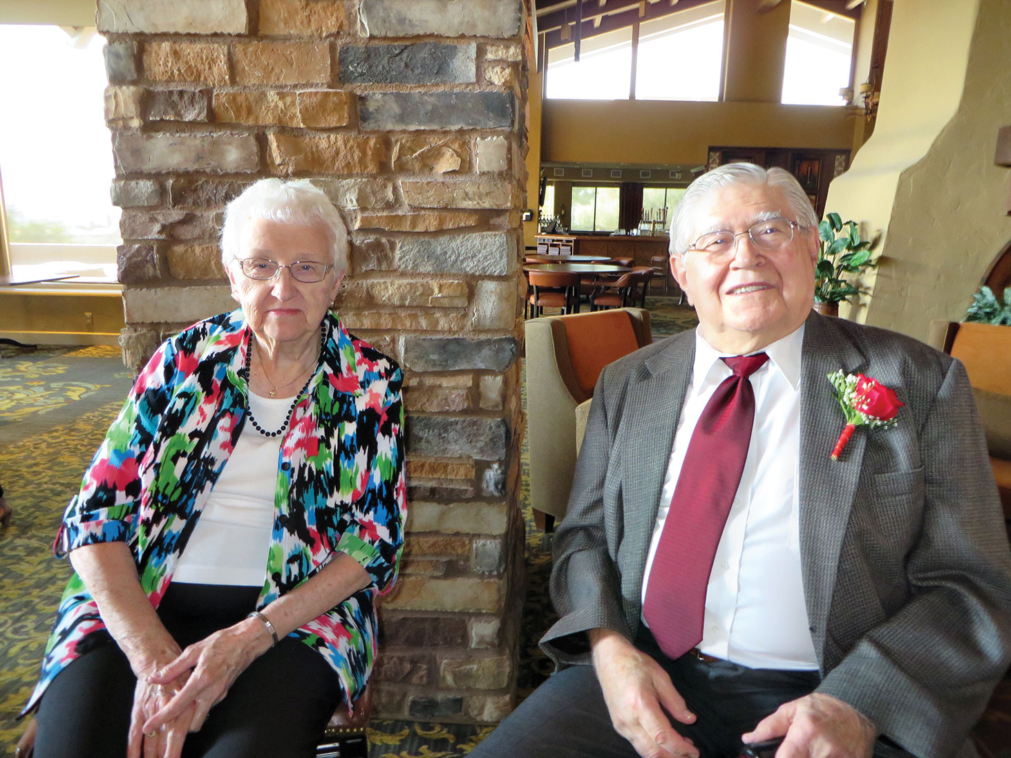 Lois and Palmer Ruschke have moved to Beatitudes.