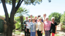 In October members gathered at the home of Barbara Atkins for coffee.