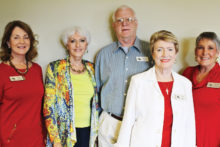 Left to right: Cheryl Nance, Pat Huska, Bruce and Cari Block and Genie Williams