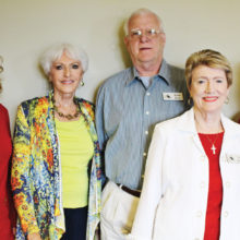 Left to right: Cheryl Nance, Pat Huska, Bruce and Cari Block and Genie Williams