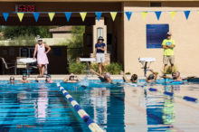 Coaches Allison, Joyce and Carl on the deck