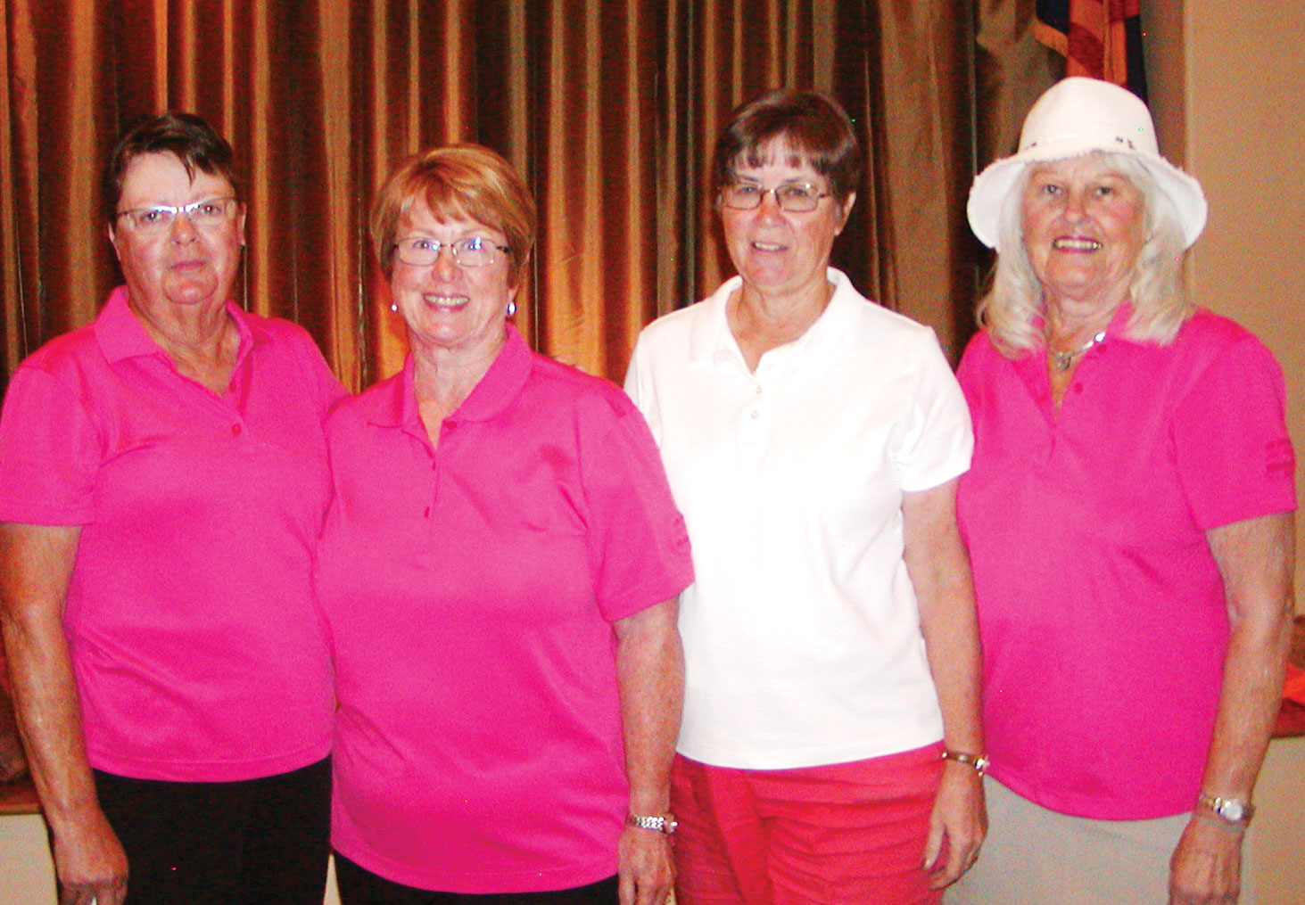President’s Cup winners, left to right: Karyle Steele, Linda Rouse, Karen Koch, Marilyn Horn; photo courtesy of Holly Riviere