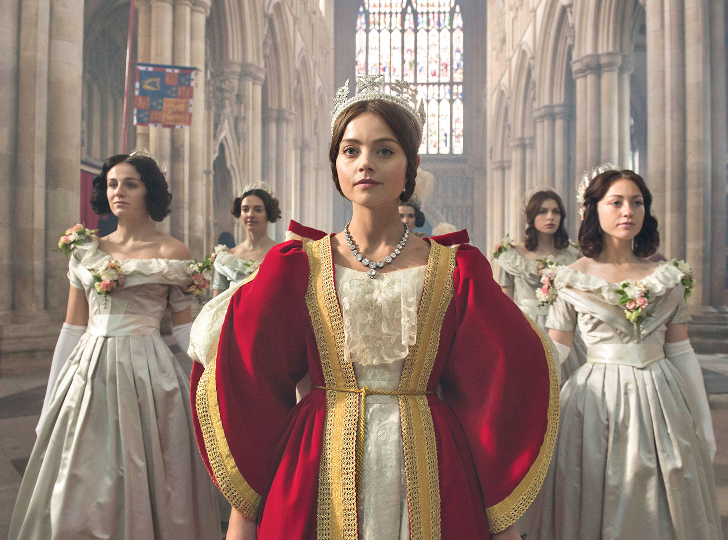 MASTERPIECE VICTORIA Shown: JENNA COLEMAN as Victoria (C) ITV Plc for MASTERPIECE This image may be used only in the direct promotion of MASTERPIECE CLASSIC. No other rights are granted. All rights are reserved. Editorial use only. USE ON THIRD PARTY SITES SUCH AS FACEBOOK AND TWITTER IS NOT ALLOWED.