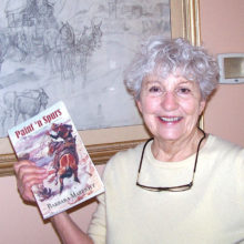Author Barbara Marriott with her new book Paint ‘n Spurs