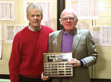 SMGA President Greg Tarr with 2016 President’s Cup winner Ron Curtis