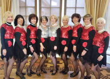 Dancers, left to right: Linda Schuttler, Caryl Mobley, Ann Kurtz, Kathleen Dunbar, Tina Wrbanek, Claudia Booth, Dianne Bank, Laurie Page and Vivian Herman