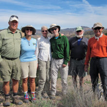 Left to right: Dave Corrigan, Pam Corrigan, Susan Hollis, Randy Park, Jeff Traft and Ray Peale; photo by Dave Corrigan
