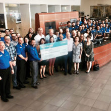 Tucson Subaru presented YOTO with a check for $69,534 on Wednesday, April 13.