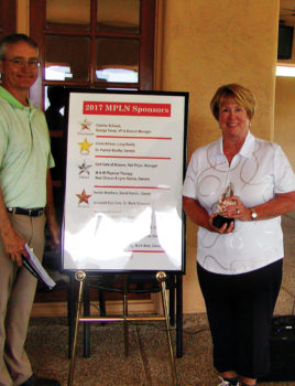 Club Pro Mike Jahaske and Club Champion Linda Rouse