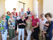 Back, left to right: Elise Grimes, Steve Groth, Larry Richter; middle: Vivian Errico, Marcia Van Ommeran, Sandy Miller, Melanie Stout, Karen Green; front: Joan Roberts, Ann Coziahr, Betsy Lowry, Anne Everett, Cheryl Smith, Trish Parker, Nancy McCluskey-Moore