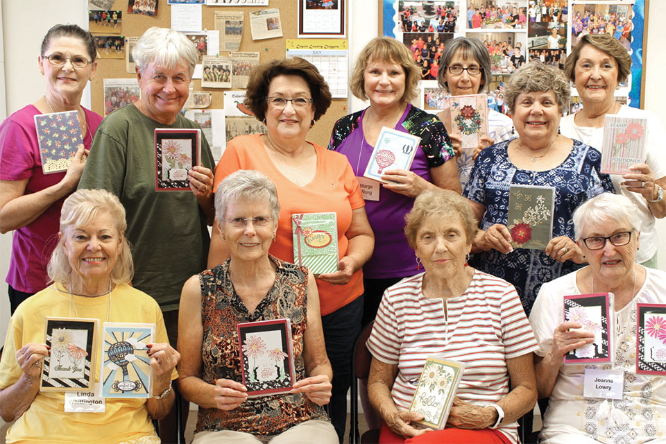 Participants of our July Fun Shop: Note Card Box Kit