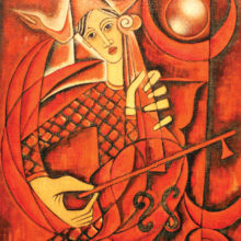 Red Musician by Jose Maria de Servin