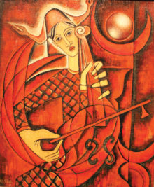 Red Musician by Jose Maria de Servin